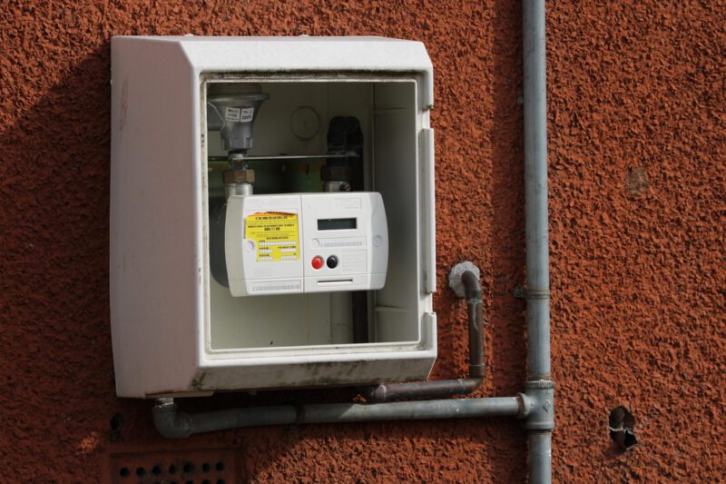 A photograph of a prepayment meter.