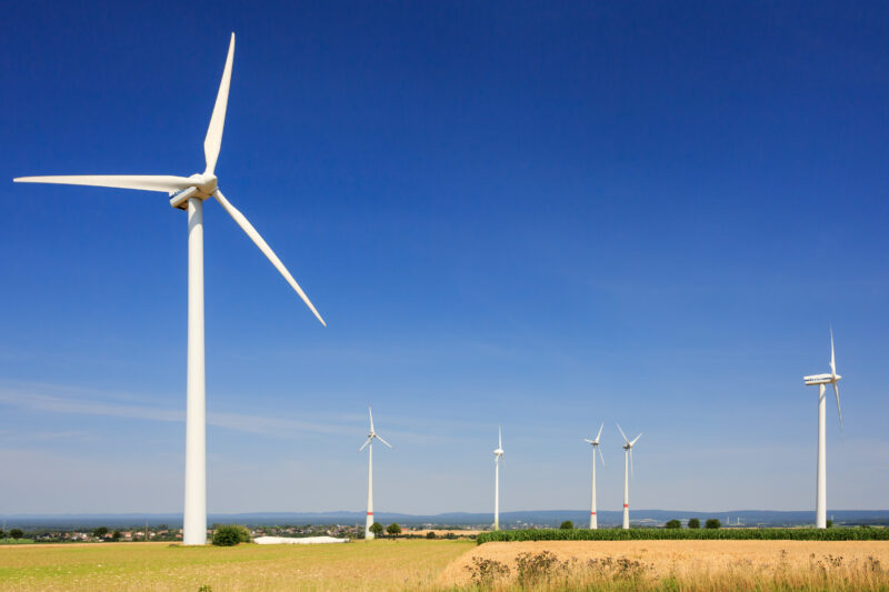 Photo of a German wind farm